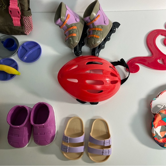 Our Generation Accessories Lot Shoes Skates Boots Fits 18" Dolls - Picture 2 of 5
